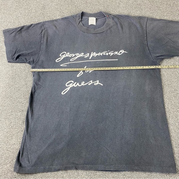 Vintage George’s Marciano For Guess Single Stitched Black Men’s T-Shirt Sz Small - Picture 7 of 8